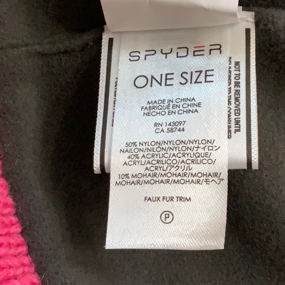 Spyder GIRLS ICICLE HAT Ras/Slv (pink/grey) - Picture 9 of 11